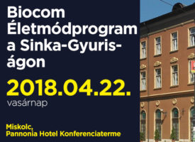 Képzés a Biocom Életmódprogramról a Sinka-Gyuris-ágon vasárnap, Miskolcon