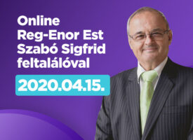 Online Reg-Enor Est április 15-én, a Platánusos esték folytatásaként, ezúttal Szabó Sigfrid feltalálóval