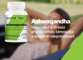 Stresszes az életed? Semmi szorongás, itt a természetes segítség: az Ashwagandha étrend-kiegészítő kapszula Rhodiola- és Bacopa-kivonatokkal