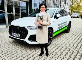 Szegő Tünde nagyon hálás azért, hogy egy hónapig újra ő vihette a Biocom hírét a csodálatos autóval