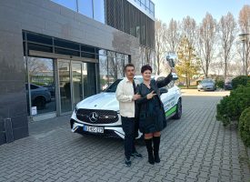 Botosné Melinda jubileuma: ötödször ülhetett a hónap legjobbjaként a matricás Mercedes volánja mögé a Tóth-Wolford-ágon