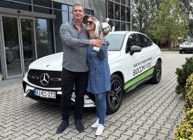 Egy képzés hozta el a fordulatot – Sajtosné Tőkés Eszter 1400 pontról jutott a Biocom Mercedesének volánjáig